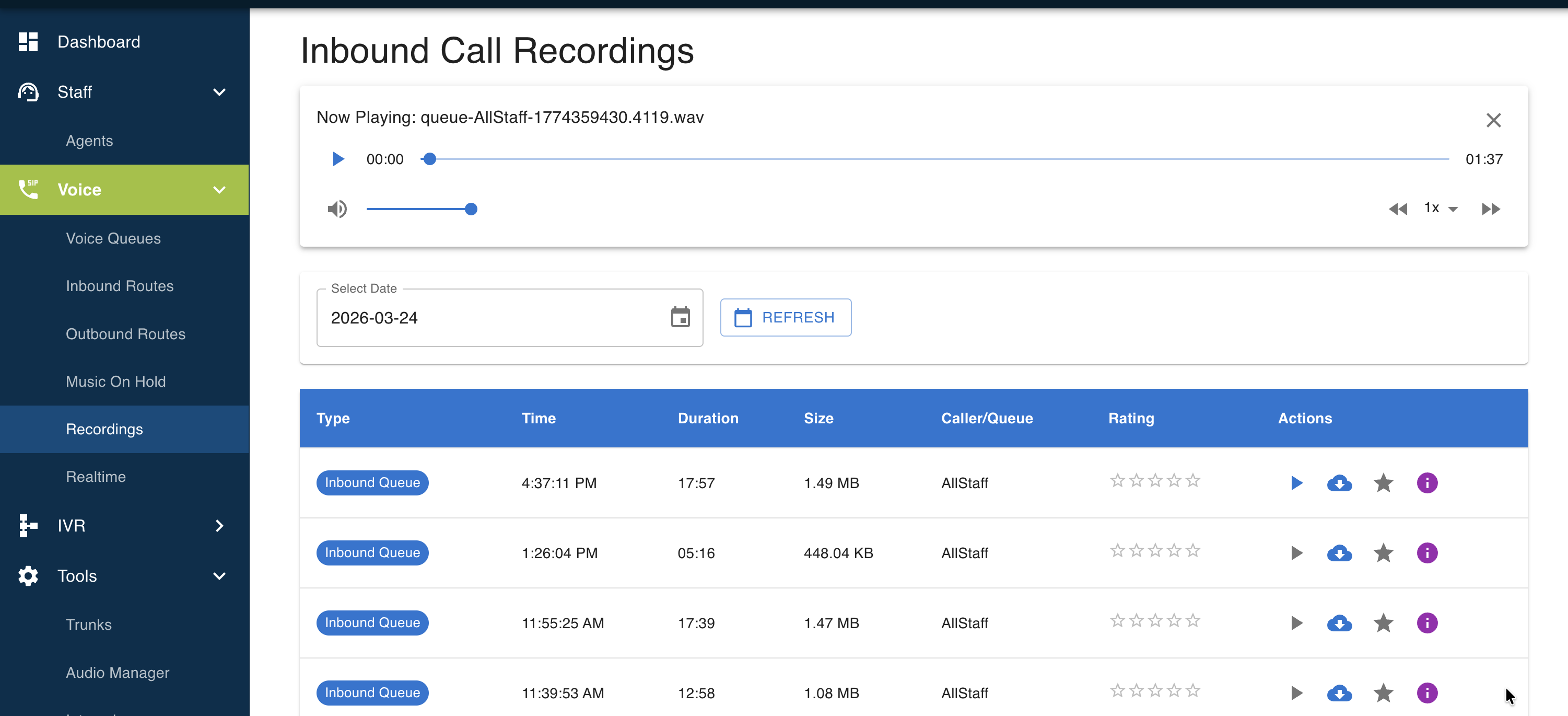 Inbound Recordings